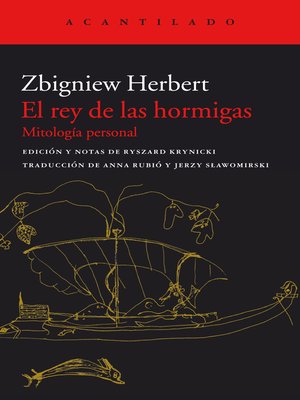cover image of El rey de las hormigas